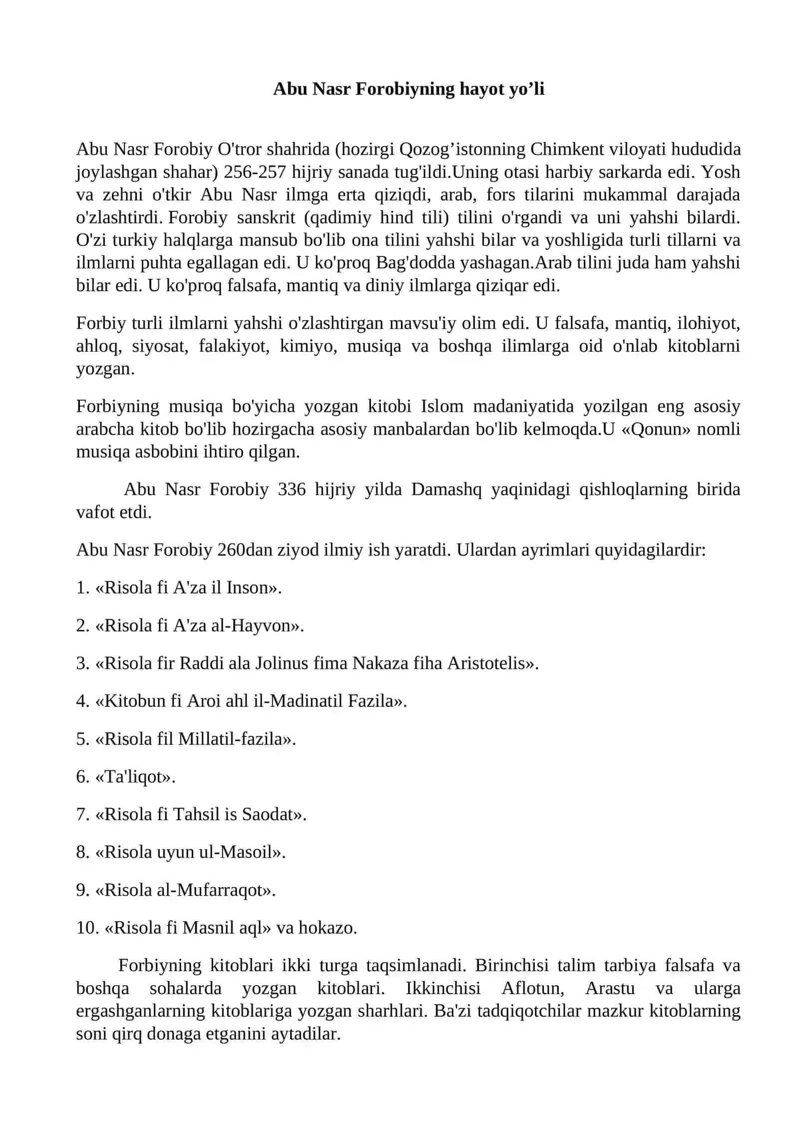 Forobiyning jamiyat va axloq haqidagi qarashlari 4