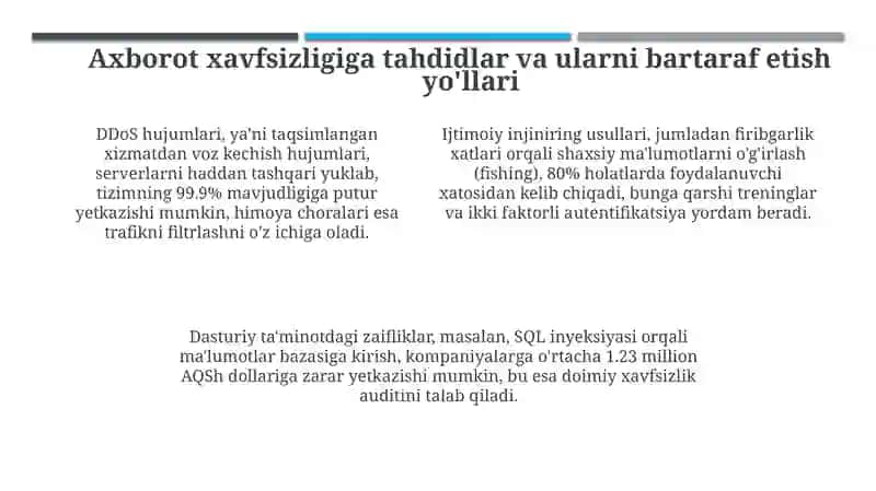 Ochiq axborot tizimlarida axborot va psixologik xavfsizlikning mohiyati 4