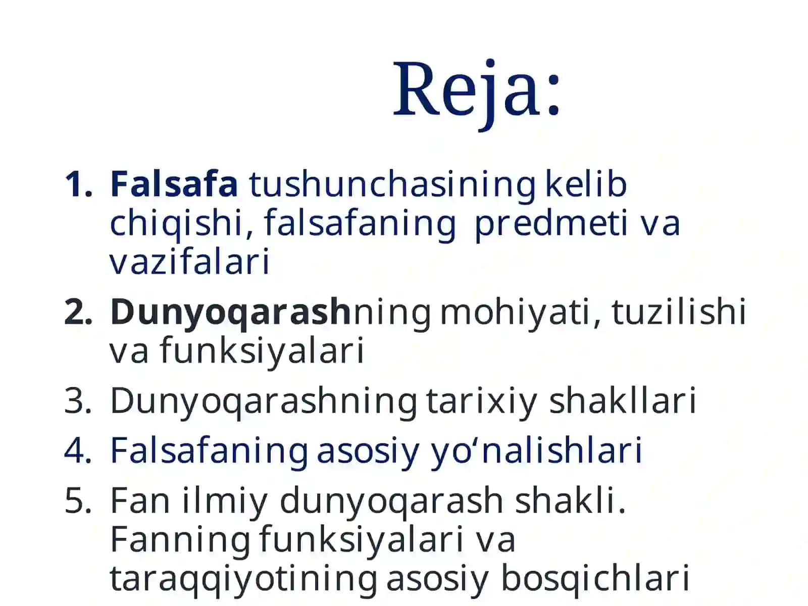 Fanni o‘qitishning maqsadi 4