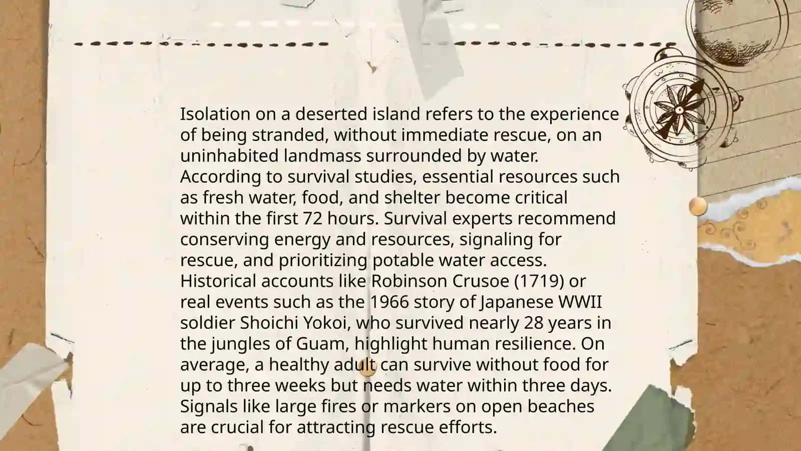 The plot of Daniel Defoes novel,,Robinson Crusoe" 4
