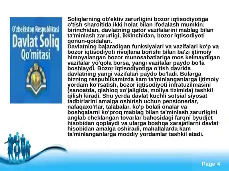 Soliqlarning Byudjetga Tushishi 4