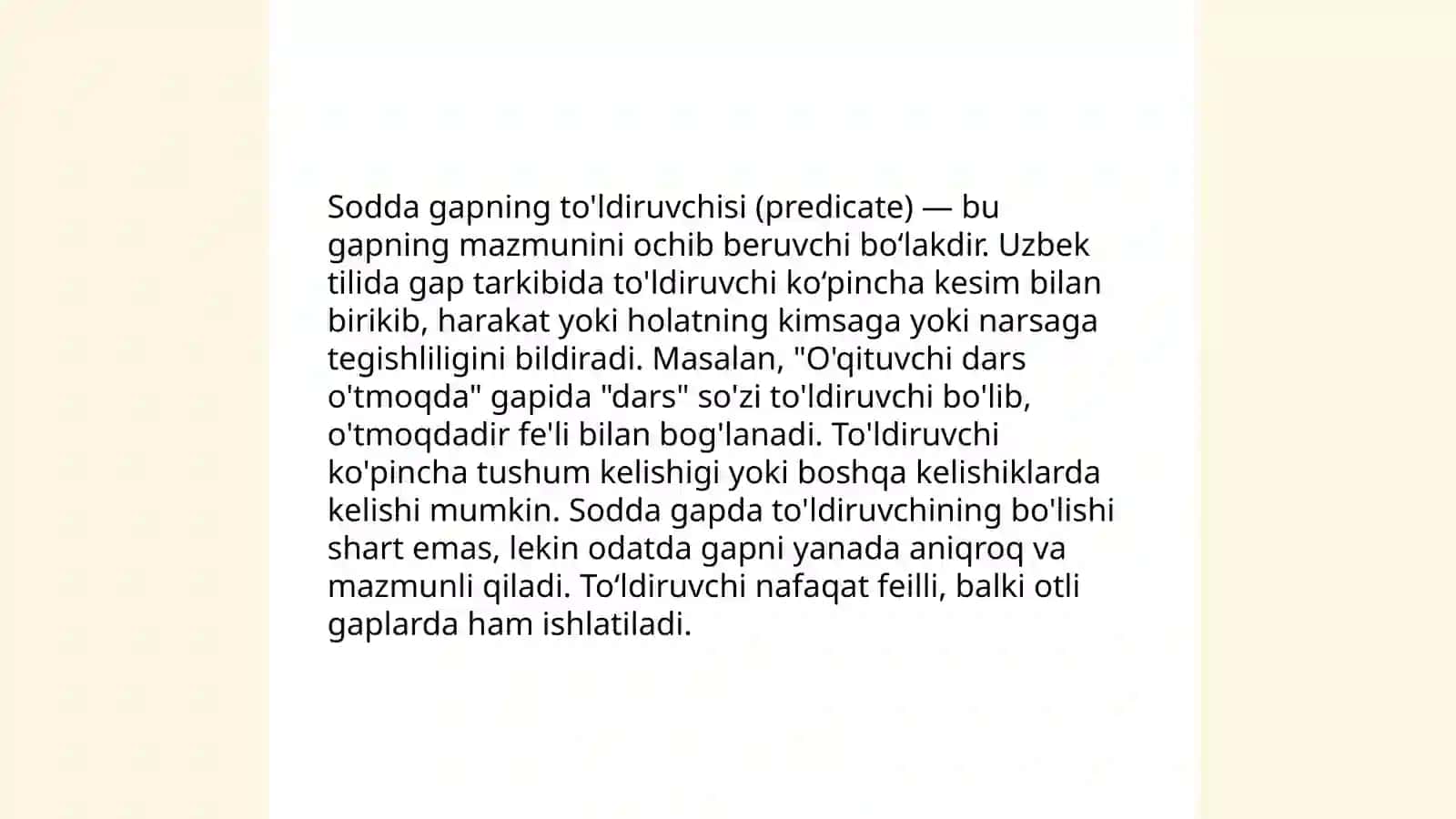 Sodda gapning tarkibiy qismlari 4