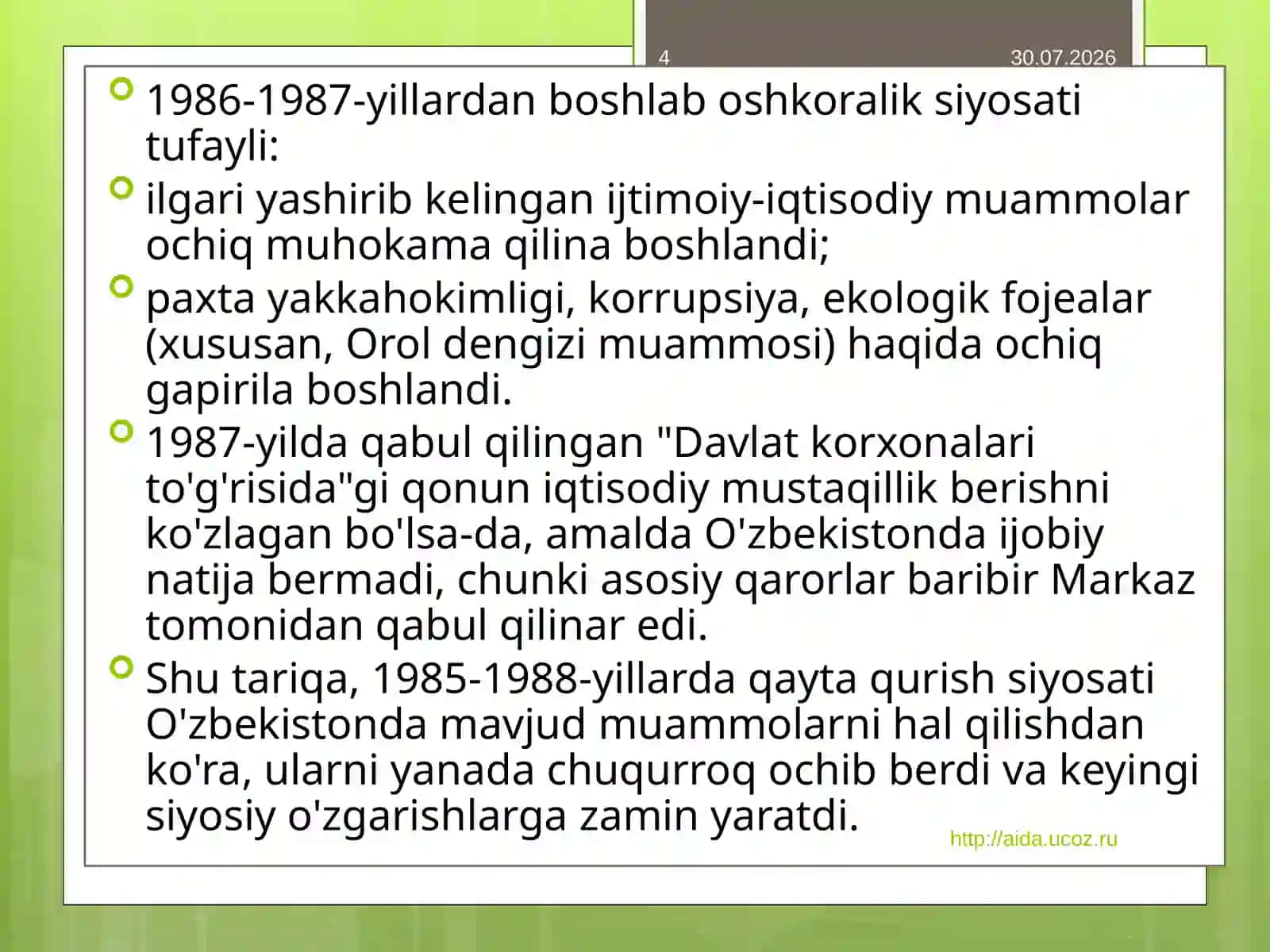 Qaytaqurish siyosati 4