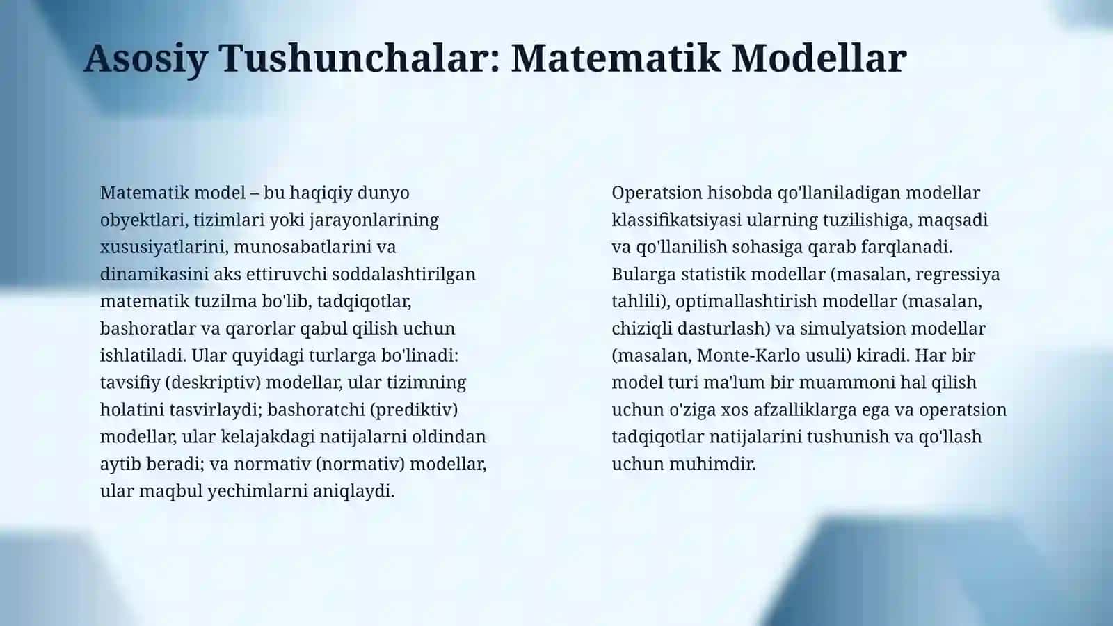 Operasion hisobning matematik modellarning yechimini topishga tadbiqi 4