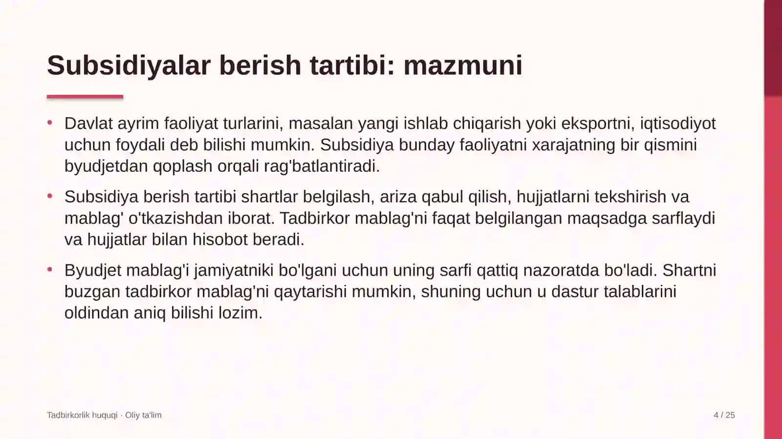 Agroturizmda subsidiyalar berish tartibi 4