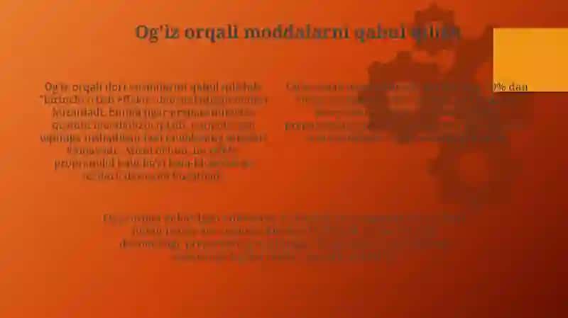Moddalarni organizmga yuborish yoʻllari 4