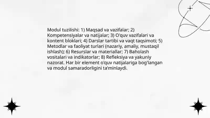 Modulli oʻqitish texnologiyasi 4