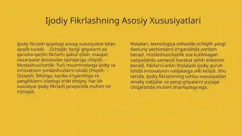 Ijodiy va lateral fikrlash 4