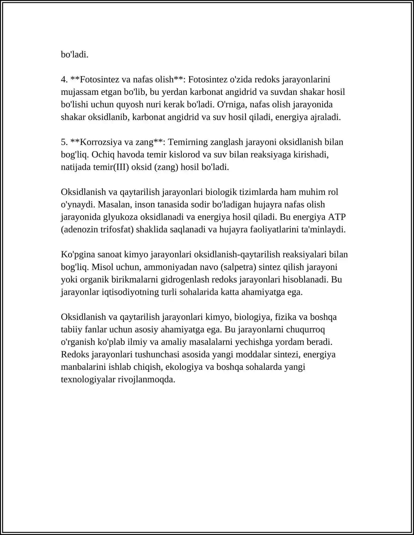OKSIDLANISH QAYTARILISH REAKSIYALARI 4