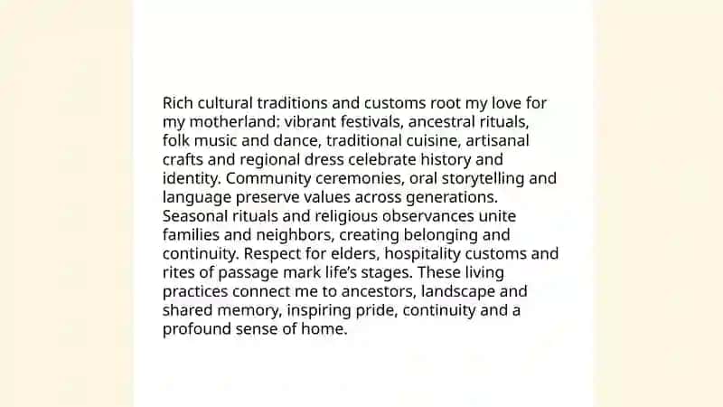 Why do i love my mother land 4