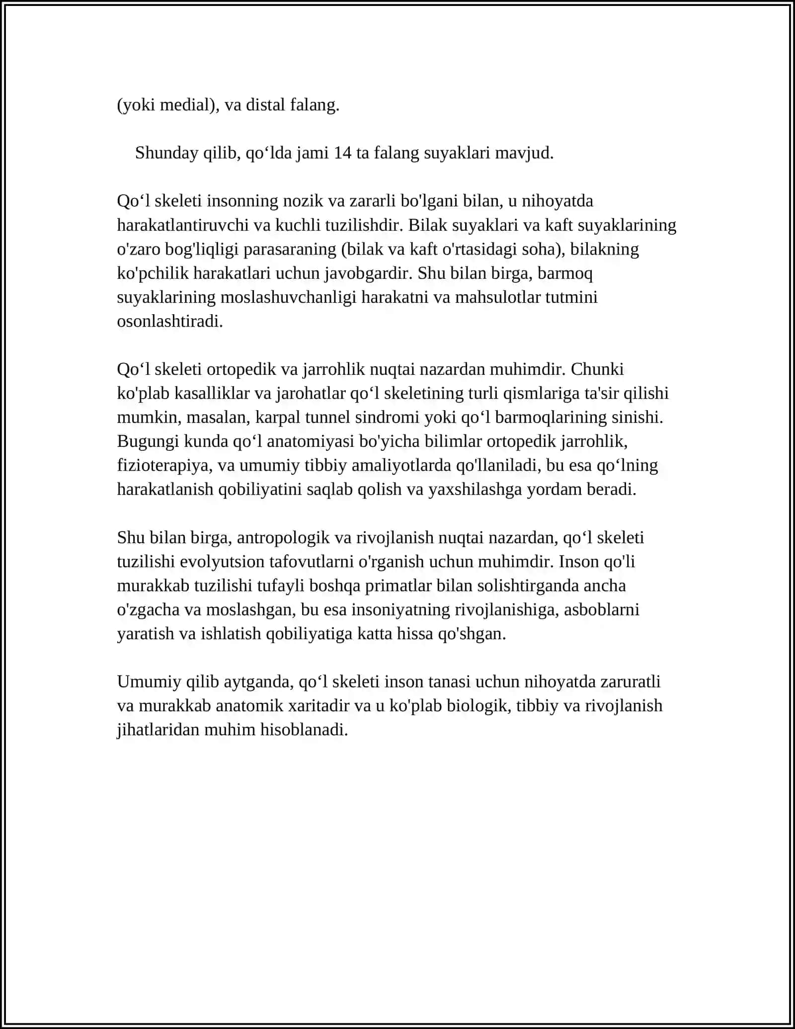 QOʻLNING SKILETI YELKA KAMARI SUYAKLAR 4