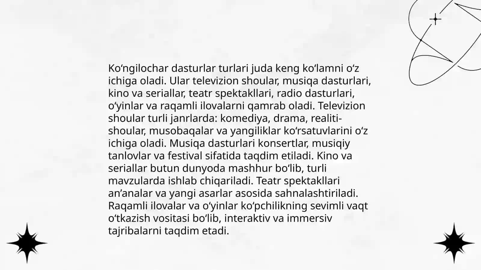 Televideniye ko‘ngilochar sanoat sifatida 4