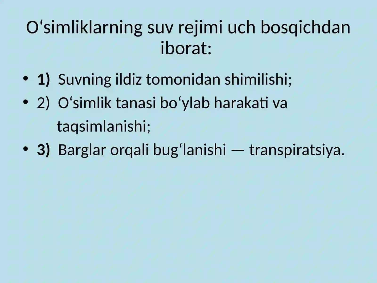 O‘SIMLIKLARDA SUV MUVOZANATI 4