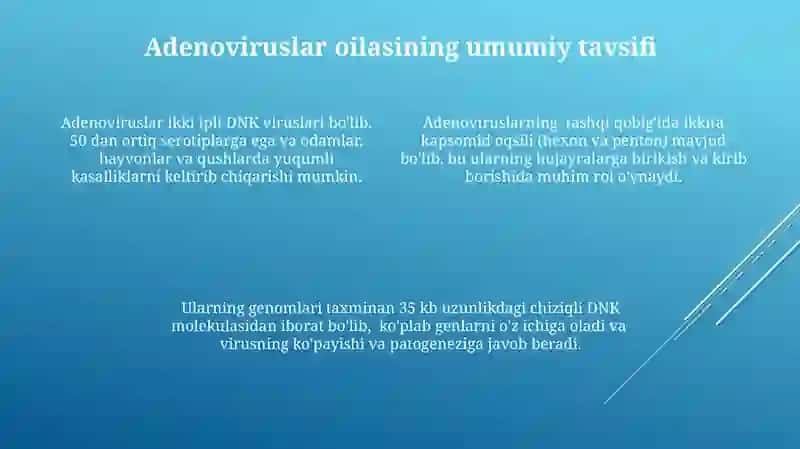 Adenoviruslar oilasi 4