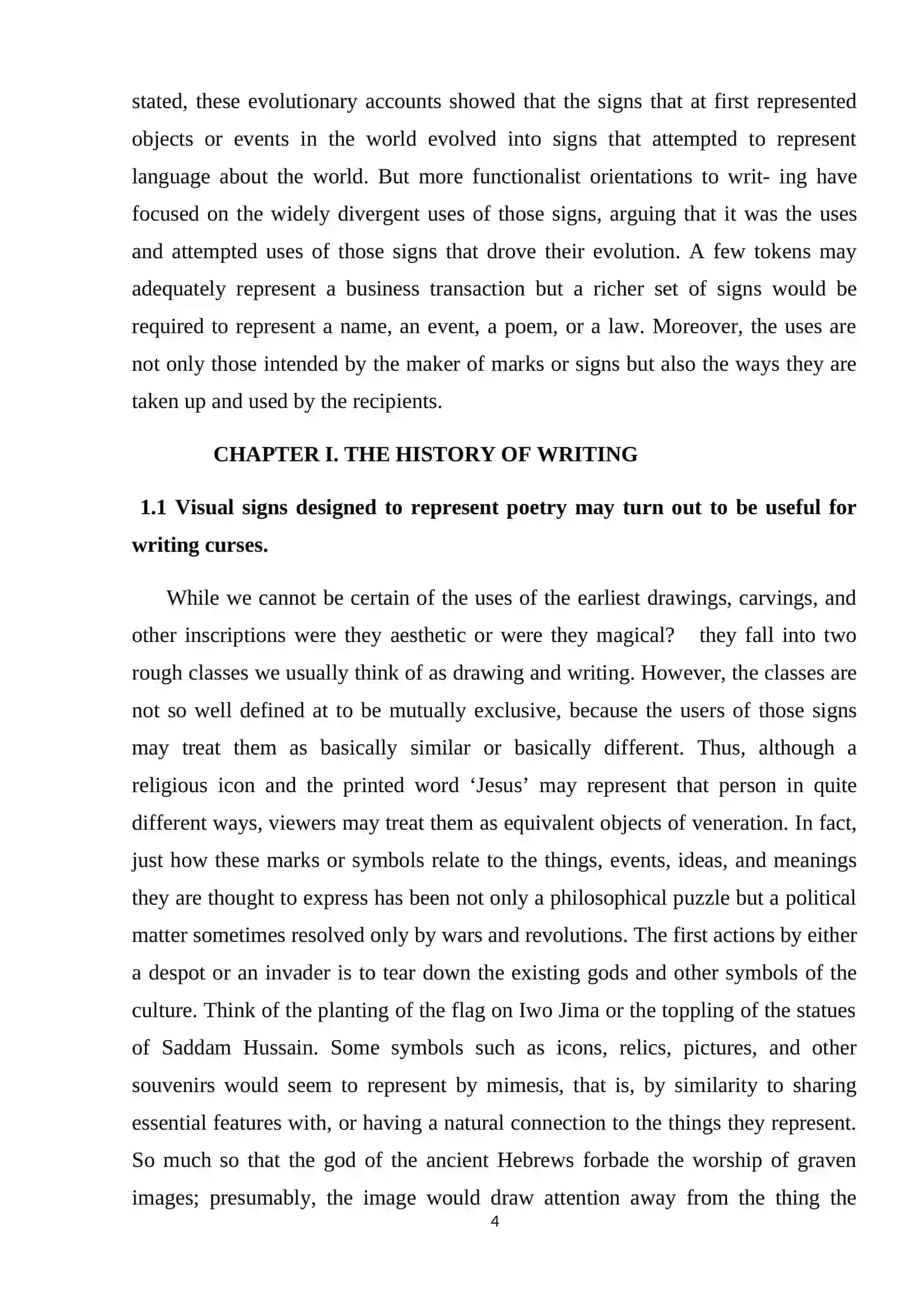 History of Writing Course Work 4