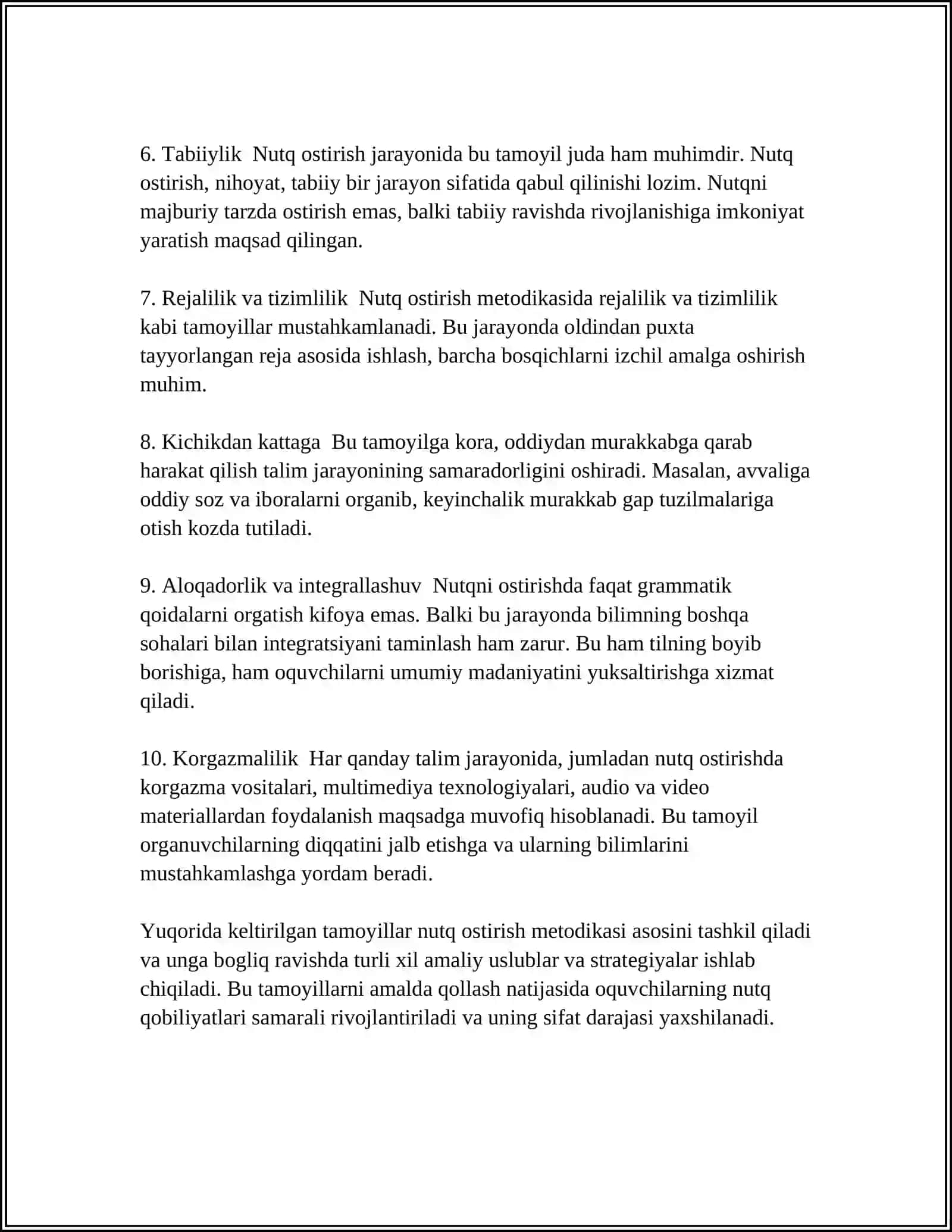 NUTQ O’STIRISH METODIKASI 4