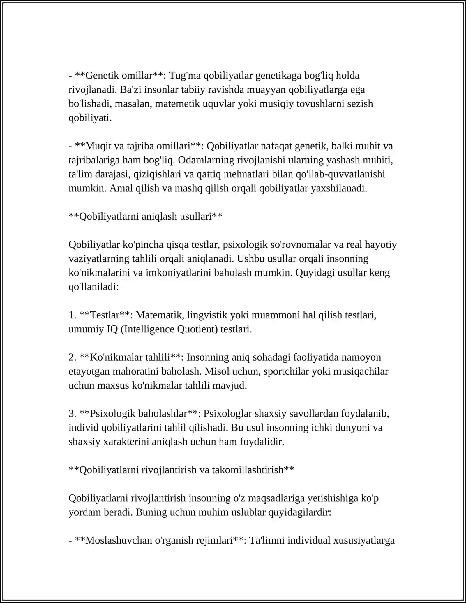 QOBILIYAT HAQIDA TUSHUNCHA 4
