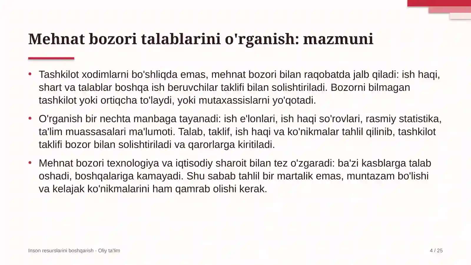 Kinostudiyalarda mehnat bozori talablarini o'rganish 4