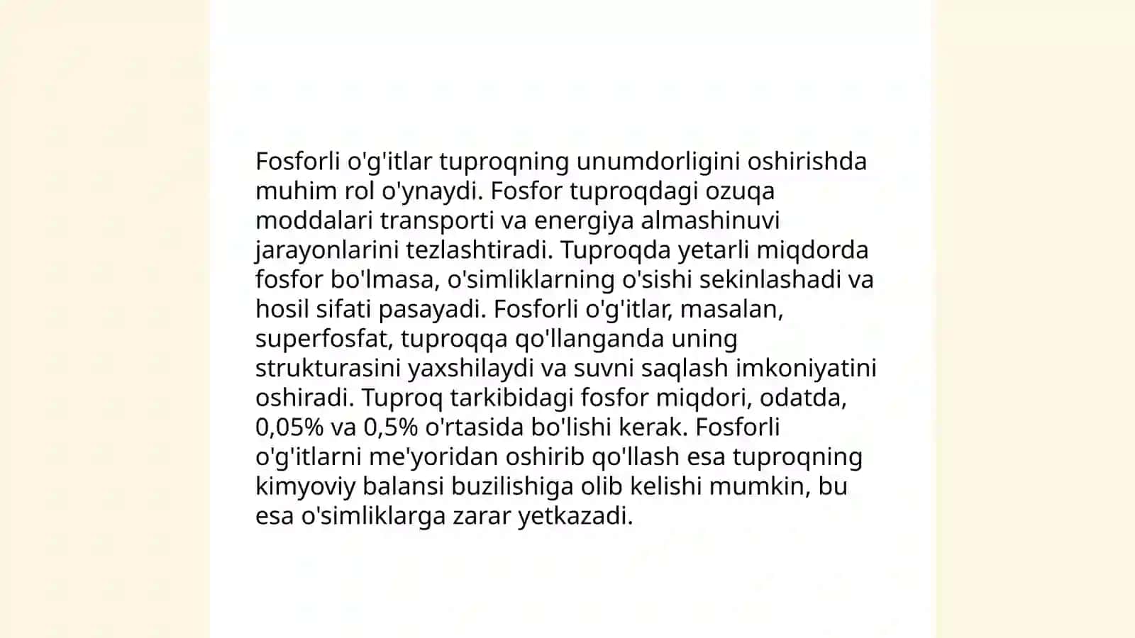 Azotli o'g'itlarning samaradorligi 4
