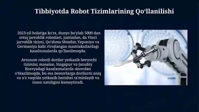 Tibbiyotda robitika tizimlari 4