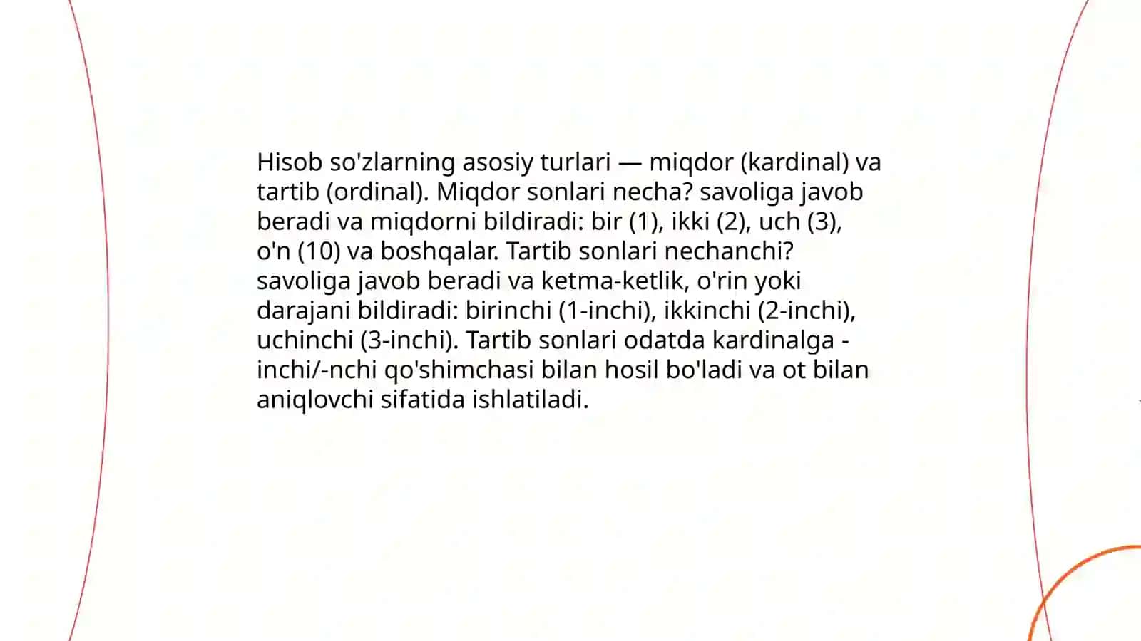 Hisob so‘zlar 4