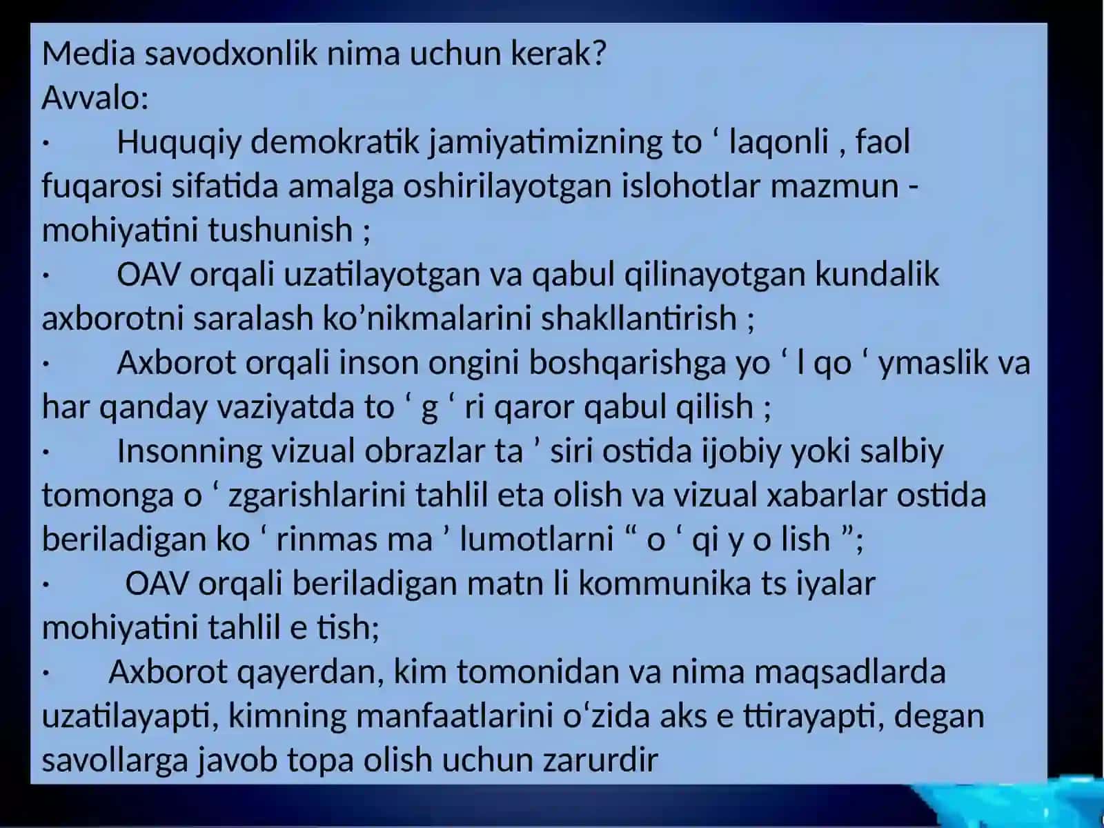 Media maydon tuzilishi va ta’siri 4
