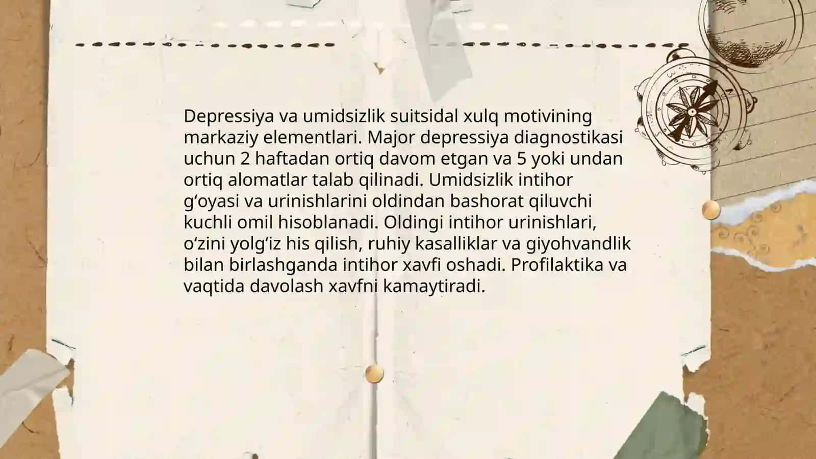 Suitsidal xulq - atvor motivlari va tasnifi 4