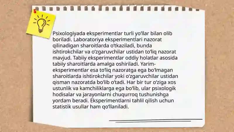 Psixologiyadagi eksperimental metod 4