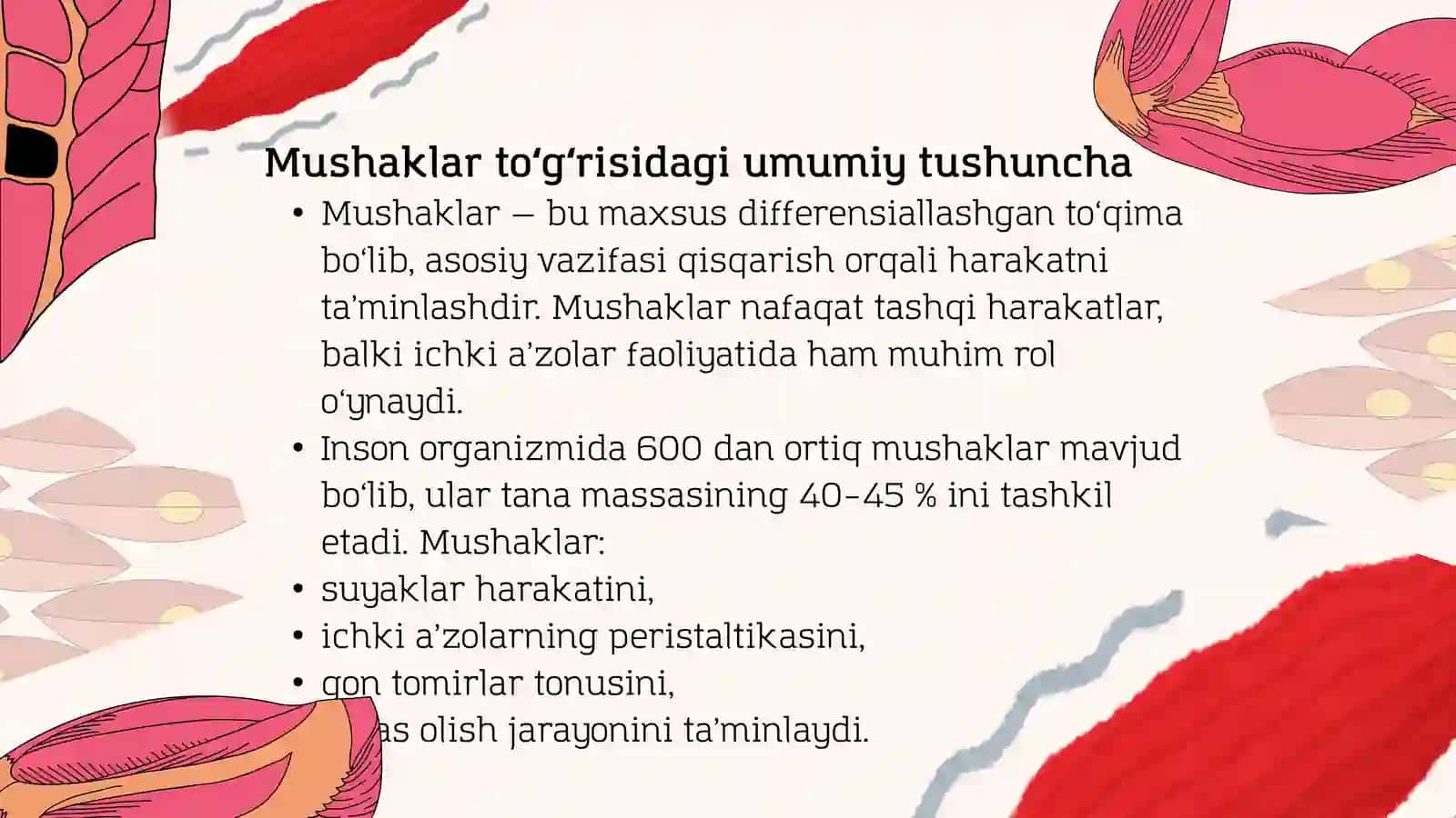 Mushaklar fiziologiyasi 4