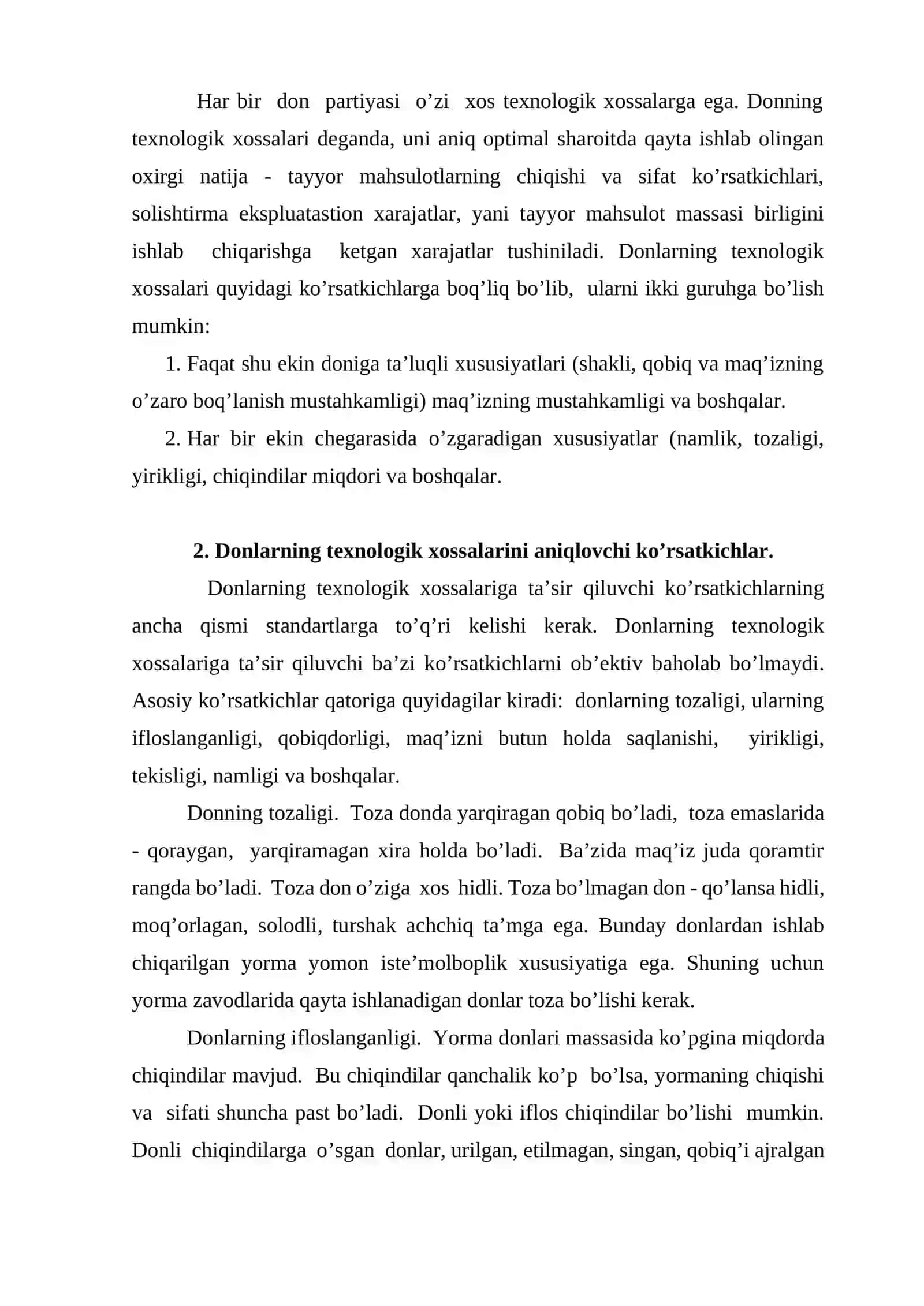 Yorma ishlab chiqaruvchi uskunalarning quvvatini hisoblash 4