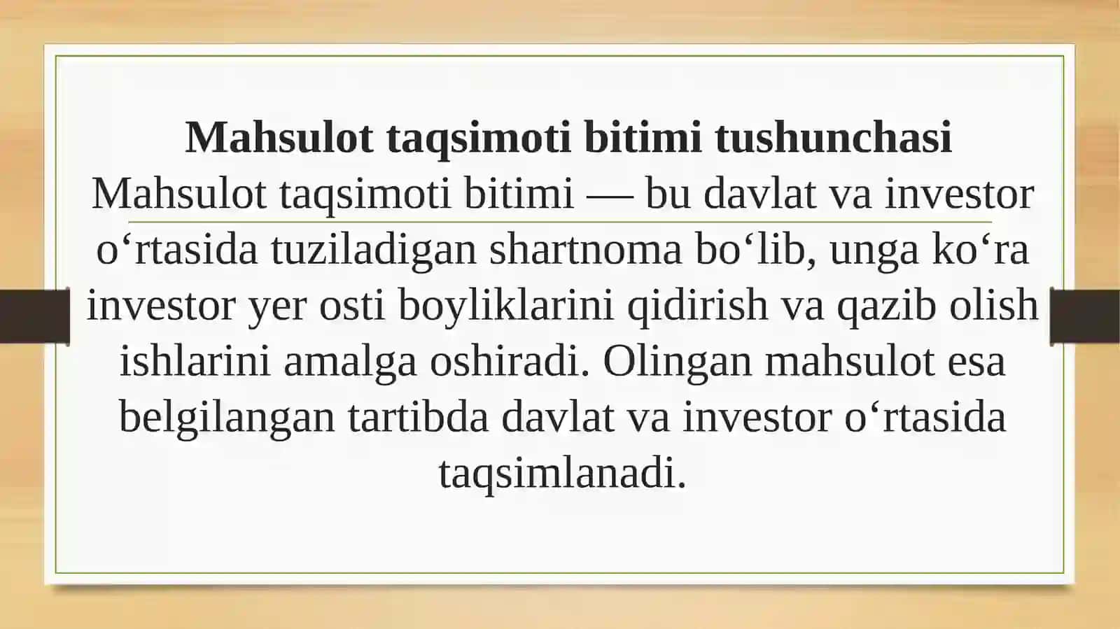 Mahsulot taqsimotga bitim bo’yicha soliq to'lash tartibi 4