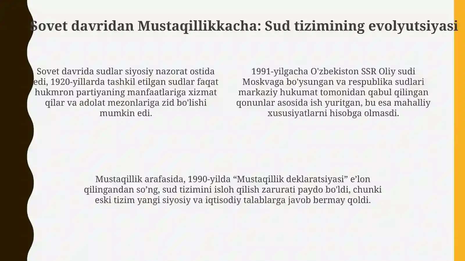 O‘zbekiston Respublikasi Oliy sudish shakllanishi 4