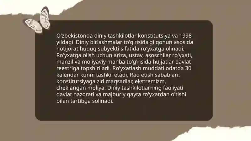 Õzbekistonda faoliyat yurituvchi diniy tashkilotlarning tarixi 4