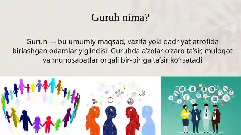 Guruhga psixoanalitik yondashuv 4