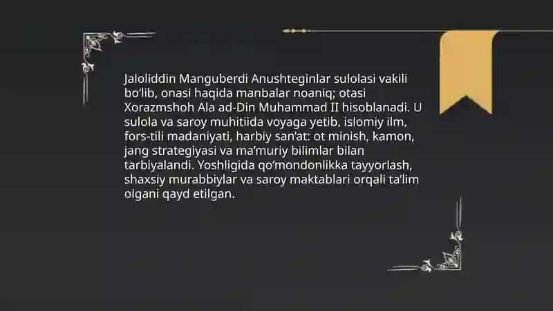 Jaloliddin Manguberdi - vatan himoyachisi 4