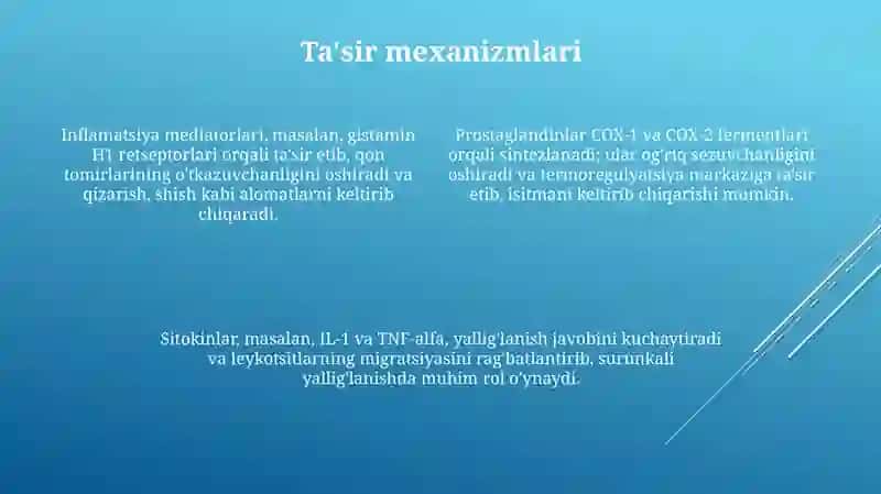 Yalligʻlanish mediatorlari 4
