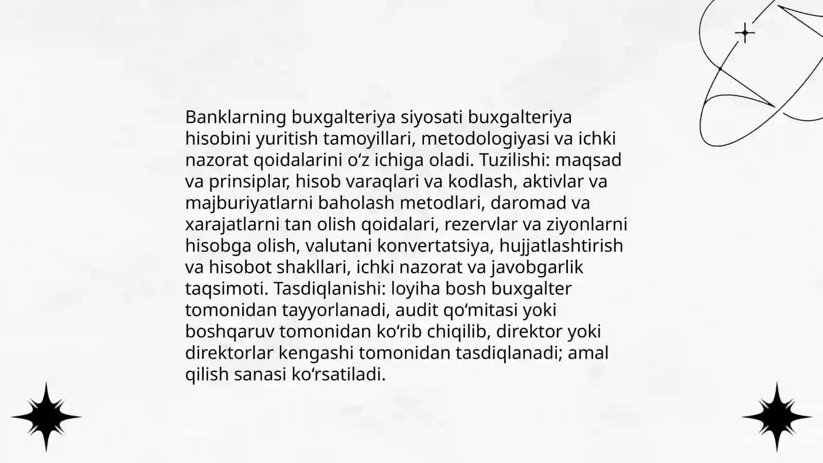 Banklatda Buxgalteriya Hisobini Tashkil Qilish Asoslari 4