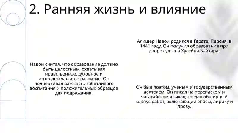 Жизнь и деятельность писателя Алишера Наваи 4