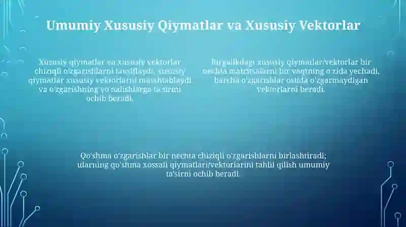 Xos sonlari va xos vektorlari 4