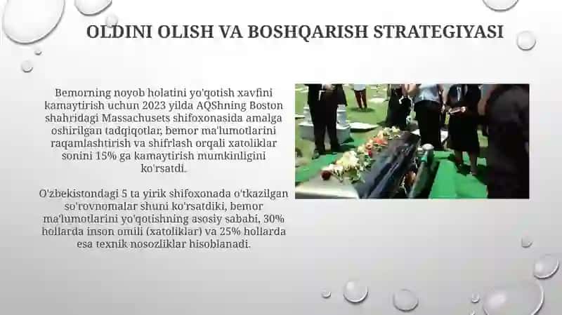 Yo'qotish bemor holatini oziga xosligi Rayimohunova Bahora 4