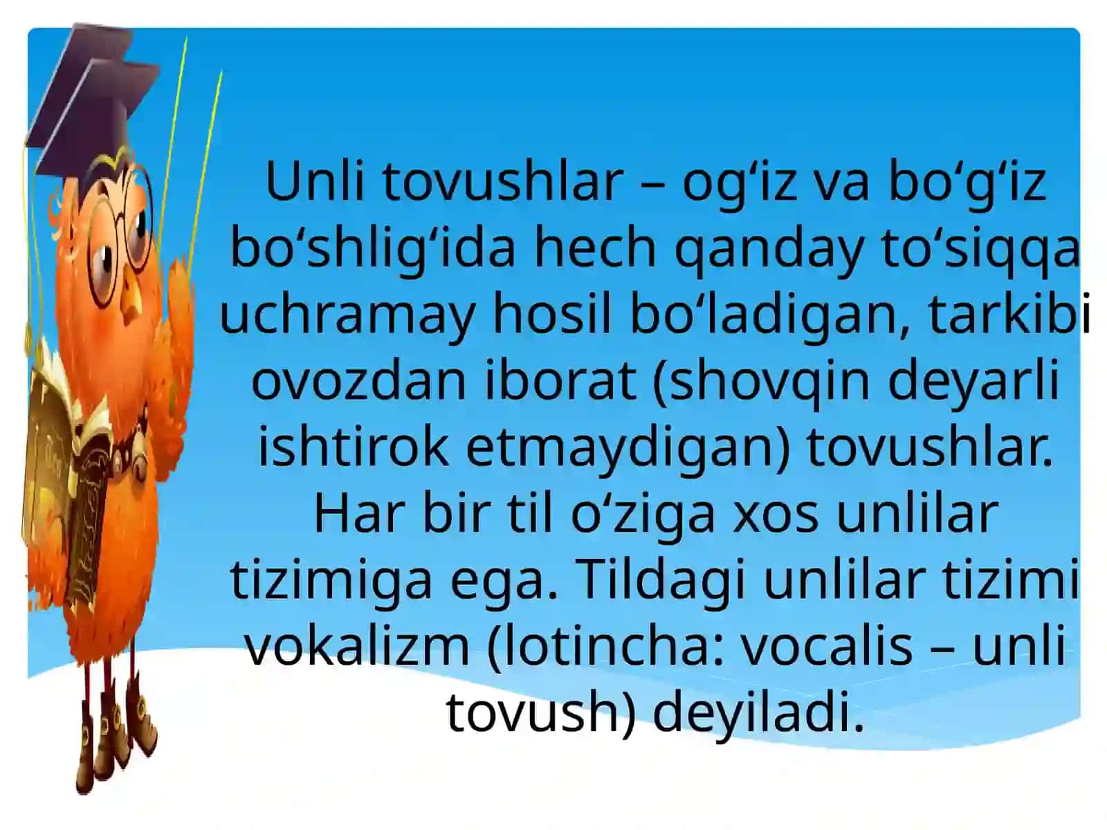 Ona tilining vokalizmi va konsonantizmi 4