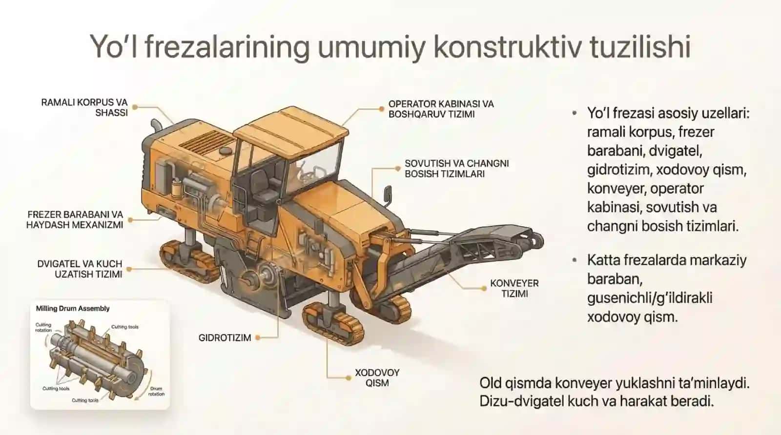 Yo’l frezalarining konustuktiv tuzilishi 4