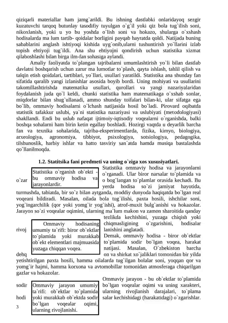 STATISTIKA FANIDAN O`QUV-USLUBIY MAJMUA 4