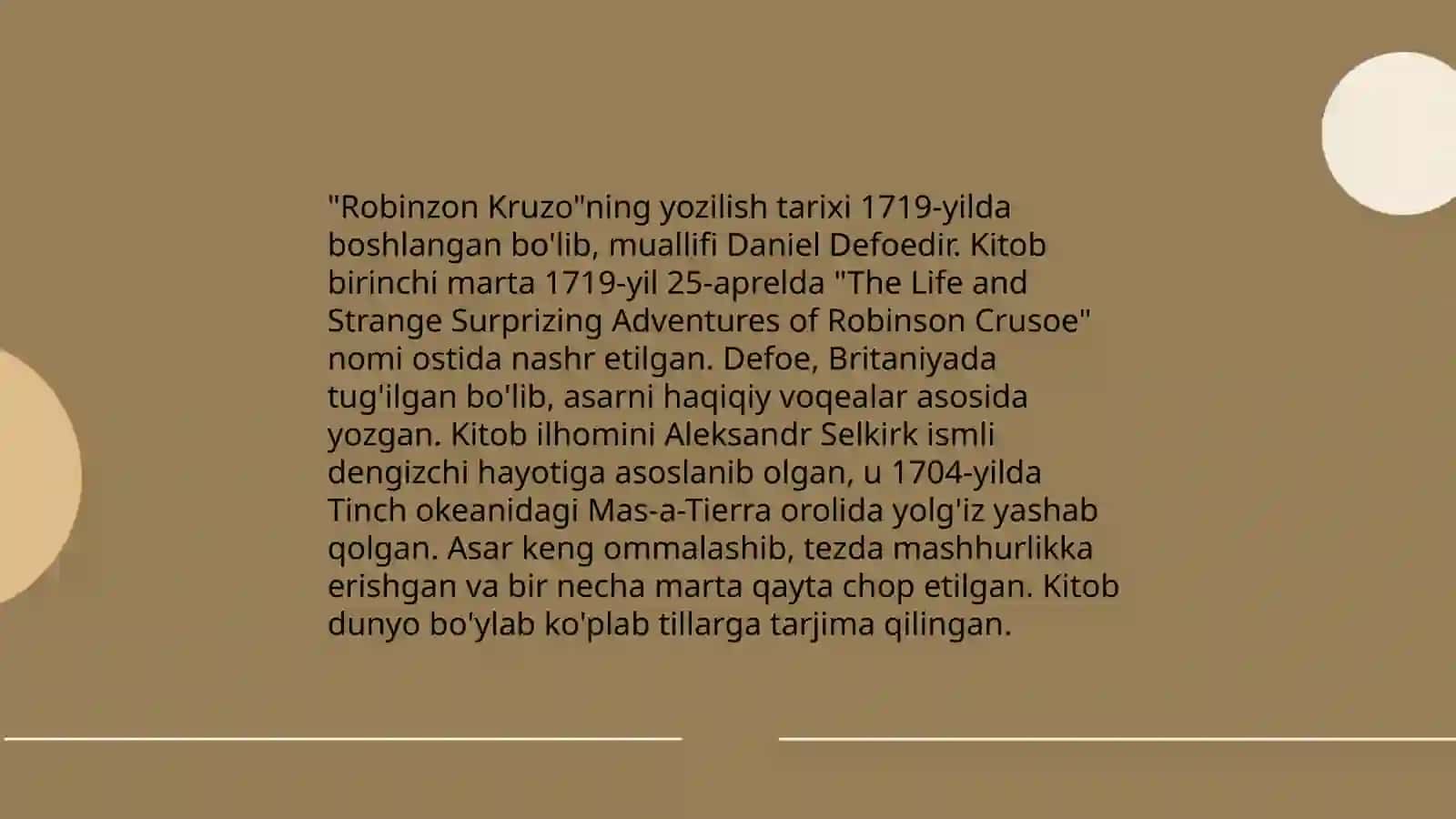 Robinzon Kruzoning sarguzashtlari 4