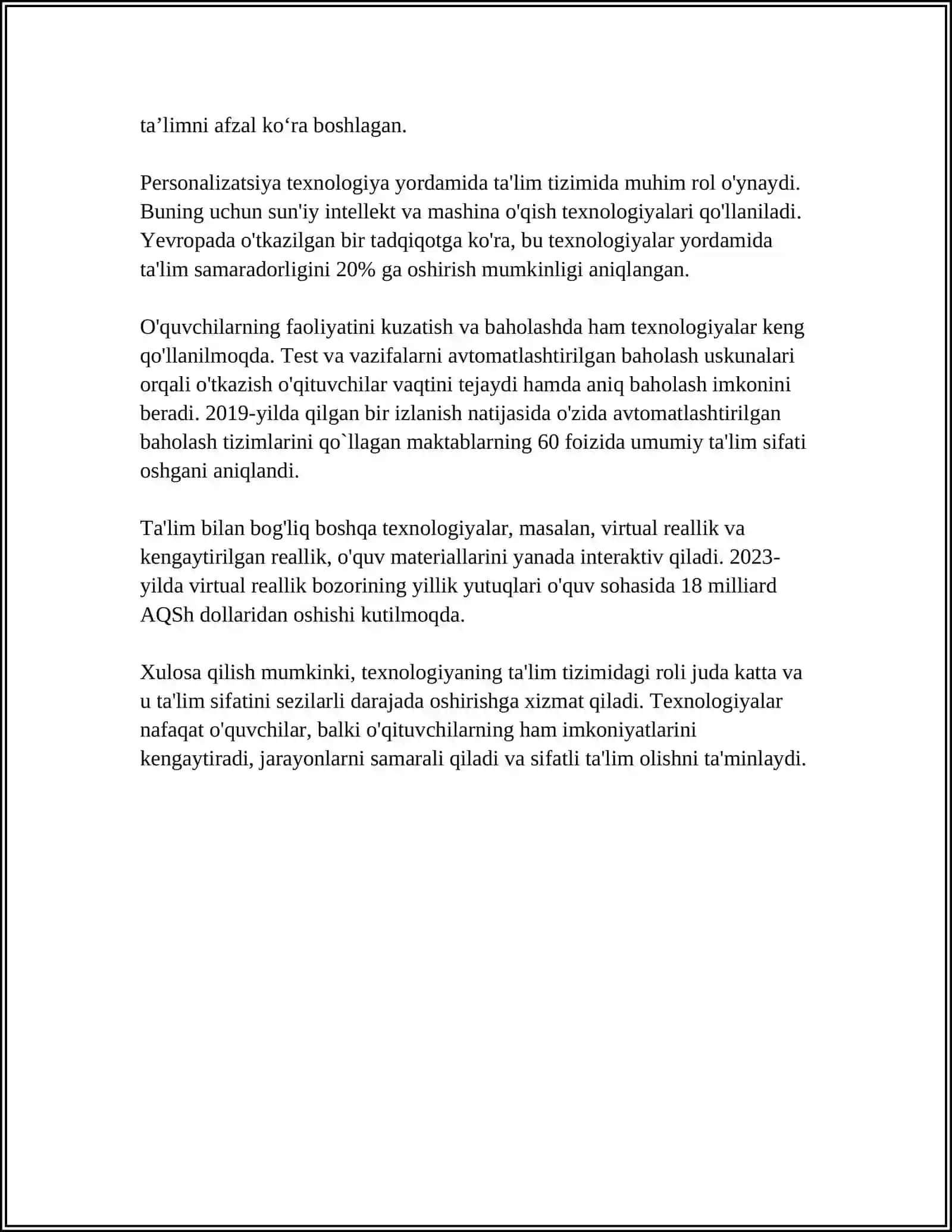 THE ROLE OF TECHNOLOGY IN EDUCATION 4