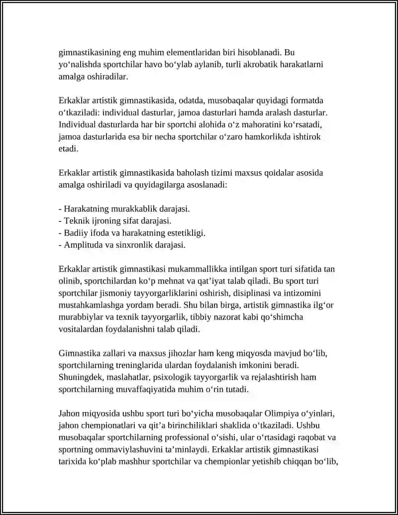 Erkaklar artistik gimnastikasi 4