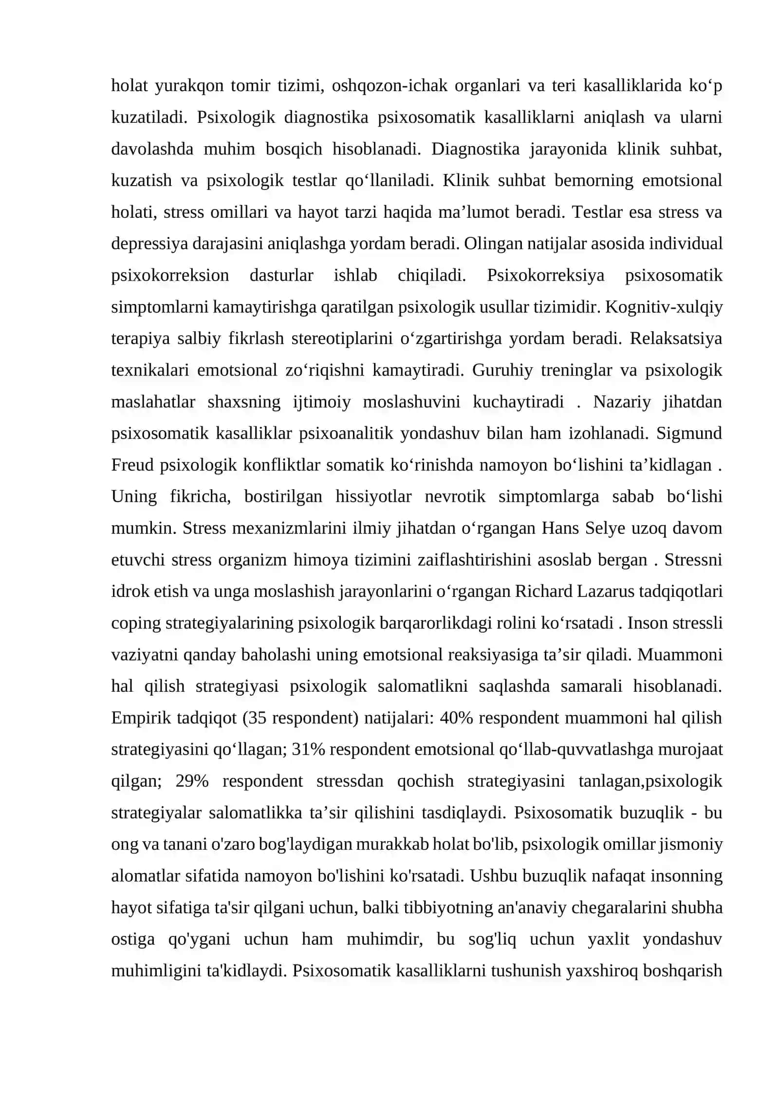 PSIXOSOMATIK KASALLIKLAR TERAPIYASI 4