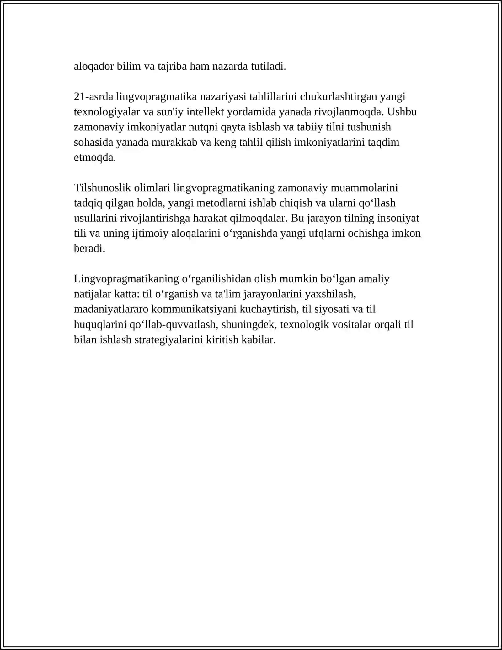 LINGVOPRAGMATIKA VA PARALINGVISTIKA 4