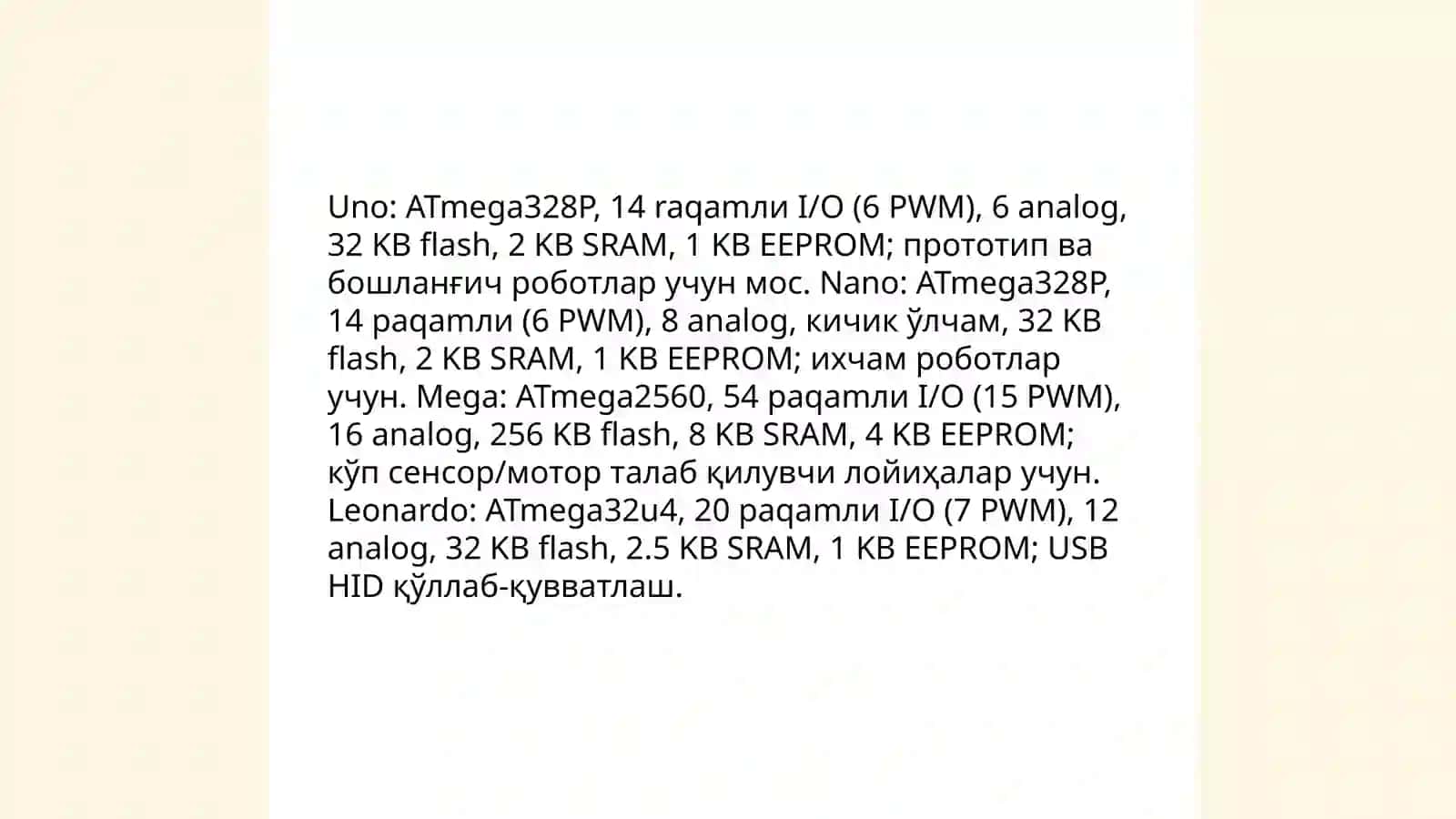 Arduino platasi 4