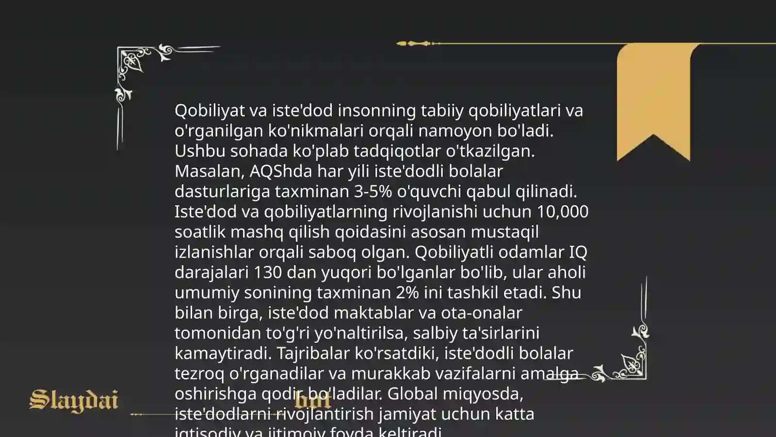 Xarakter va qobiliyat 4